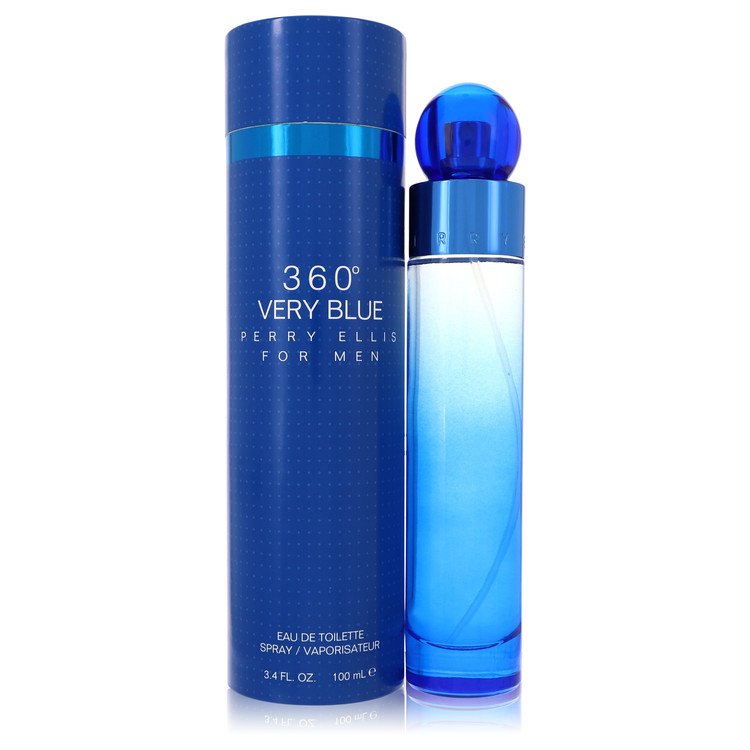 Perry Ellis 360 Very Blue by Perry Ellis Eau De Toilette Spray 3.4 oz for Men by Avera Group