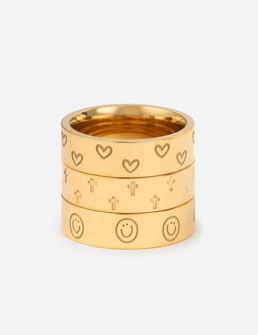 Peace Engraved Ring SetRingTorqelo.com