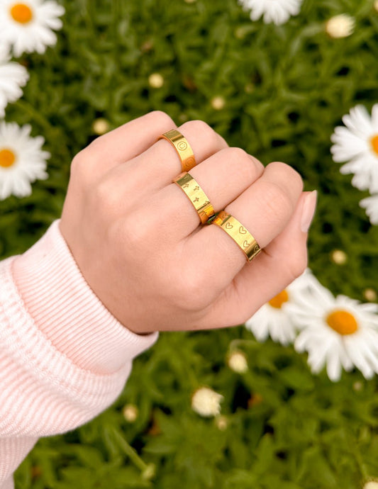 Peace Engraved Ring SetRingTorqelo.com