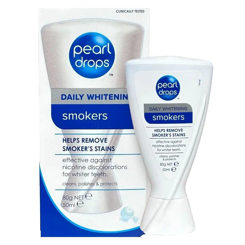 Pearl Drops Smokers Stain Removing Daily Whitening Toothpaste 50ml by Beauty Care Bag