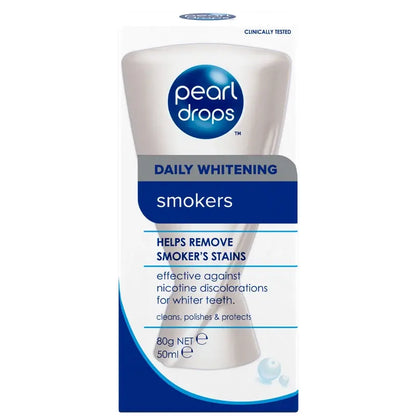 Pearl Drops Smokers Stain Removing Daily Whitening Toothpaste 50ml by Beauty Care Bag