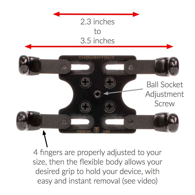 PED5 Grand Heavy-Duty Adjustable iPhone StandPTorqelo.com
