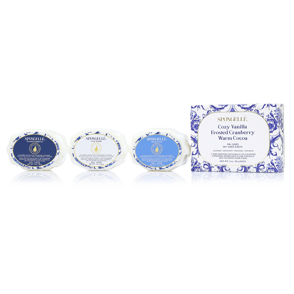 Pedi Buffer Trio Set 3Body Wash Infused BufferTorqelo.com