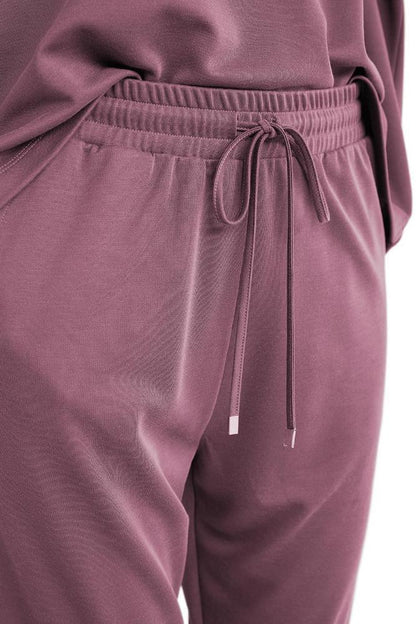 Penye Mood 9721 Women's Soft Knit Pajama Set in Pink by Beauty Care Bag