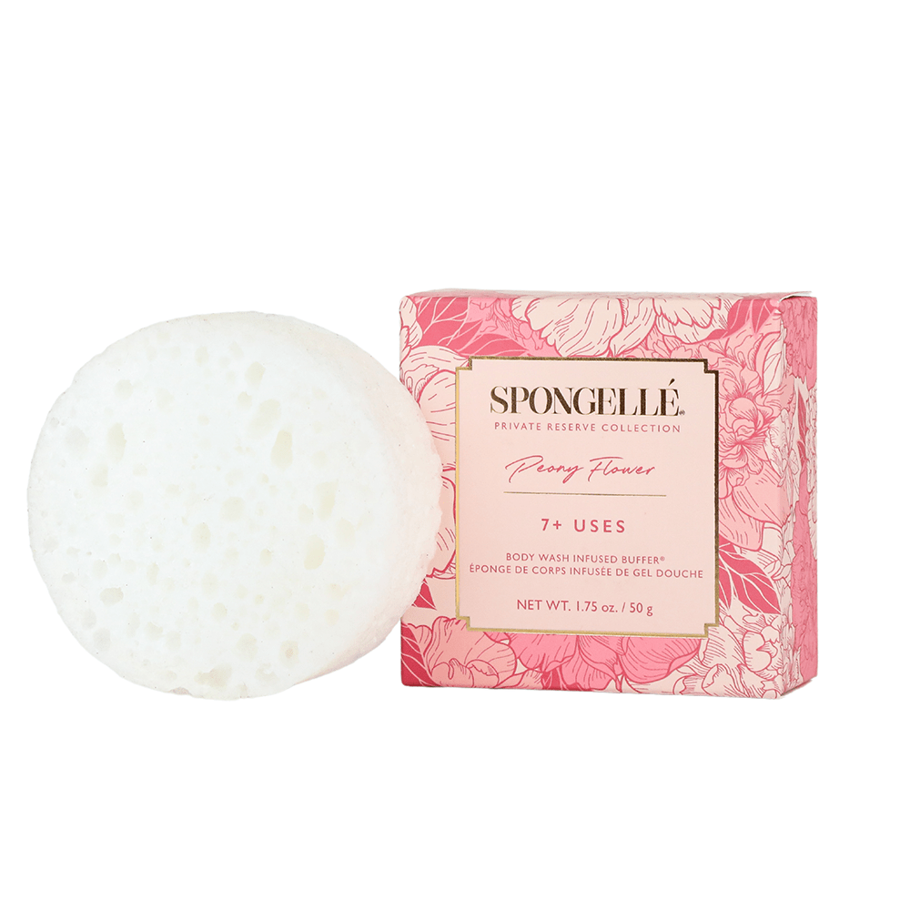 Peony Flower | SpongetteBody Wash Infused BufferTorqelo.com