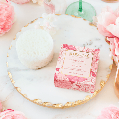 Peony Flower | SpongetteBody Wash Infused BufferTorqelo.com