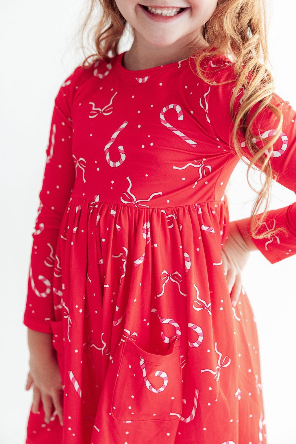Peppermint Dreams L/S Pocket Twirl DressTwirl Dress - L/S - PocketTorqelo.com