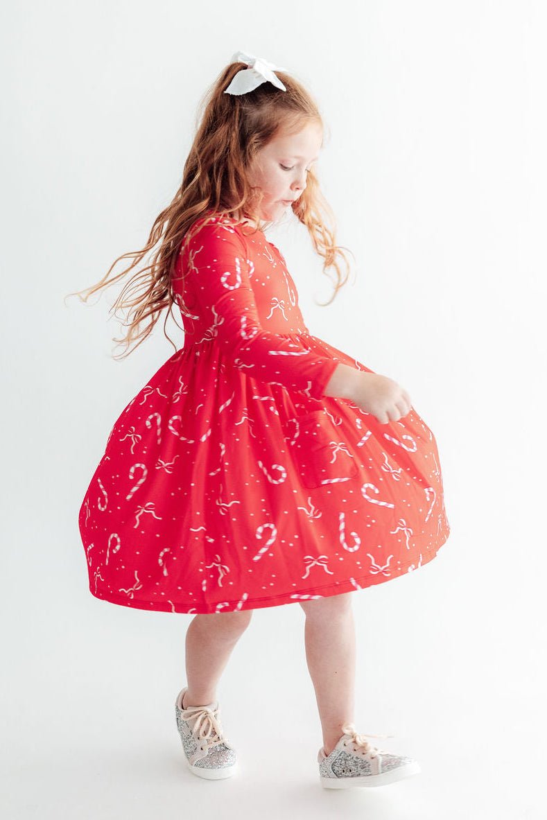 Peppermint Dreams L/S Pocket Twirl DressTwirl Dress - L/S - PocketTorqelo.com