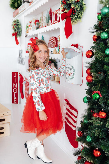 Peppermint Princess L/S Tutu DressTutu Dress L/STorqelo.com