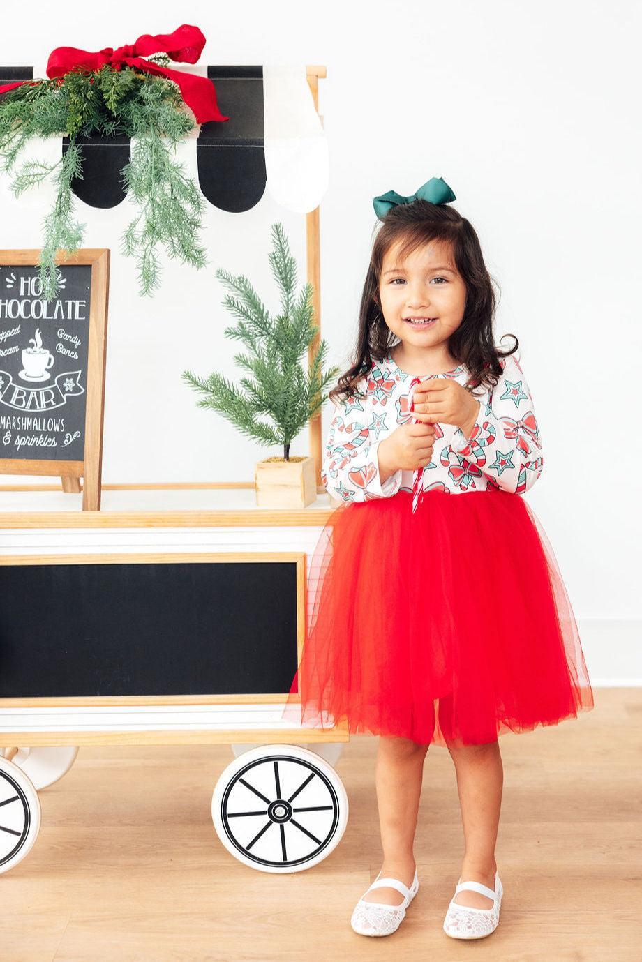Peppermint Princess L/S Tutu DressTutu Dress L/STorqelo.com