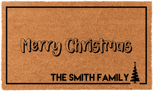 Personalized Christmas Tree DoormatPERSONALIZED DOORMATSTorqelo.com