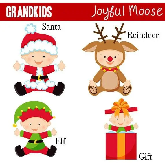 Personalized Grandkids Christmas Ornament - Custom Christmas Ornament for Grandparents by Joyful Moose