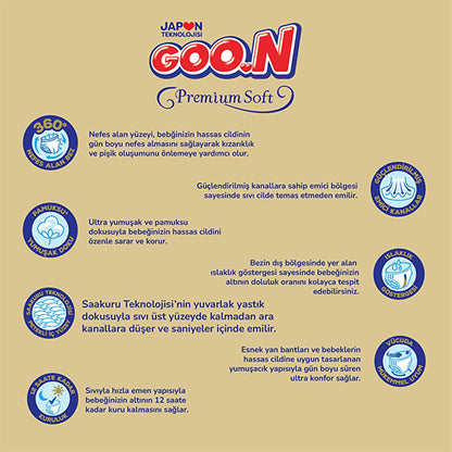 Goon Premium Soft baby diapers – view 2