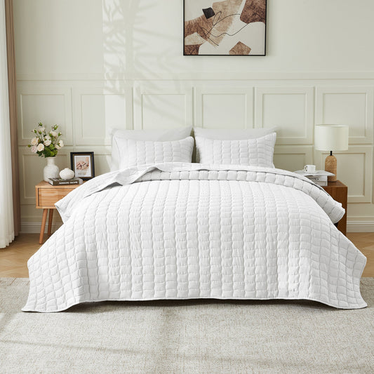 Gauze Quilt Set - Wave Stitch Collection by Great Bay Home