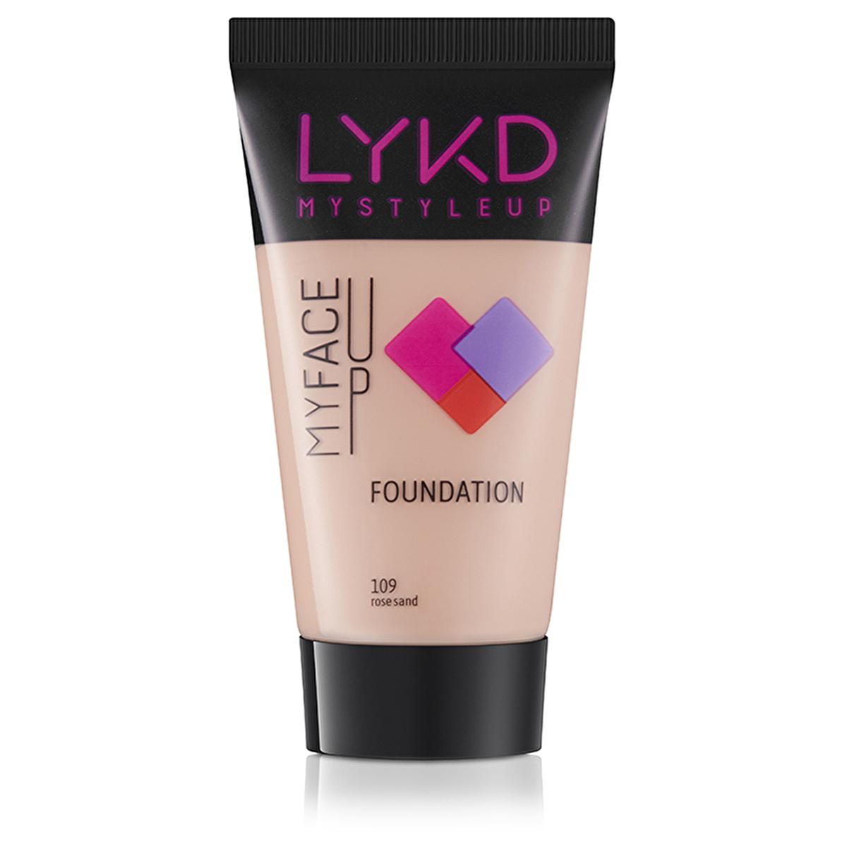 LYKD Foundation 109 Rose Sand - Lightweight, Natural Skin Perfecting Foundation Makeup for Smooth, Even Tone by Beauty Care Bag