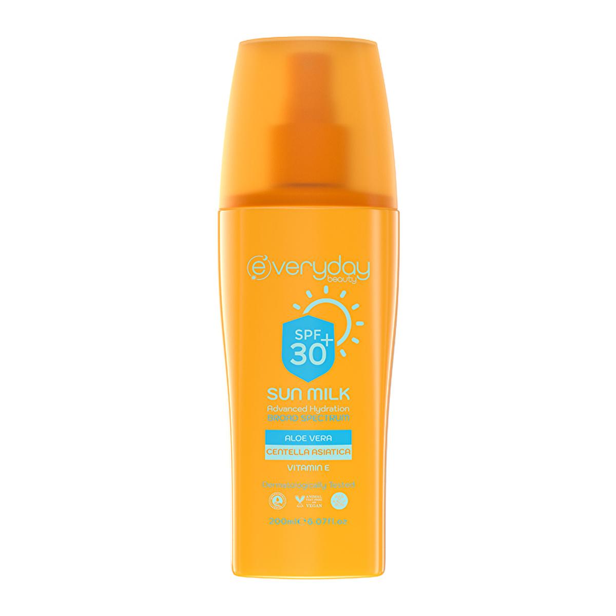 Everyday Beauty 30 SPF Sunscreen Lotion: UVA/UVB Protection, Aloe & Vitamin E - Water Resistant, Lightweight 200ml (6.76 fl oz) by Beauty Care Bag