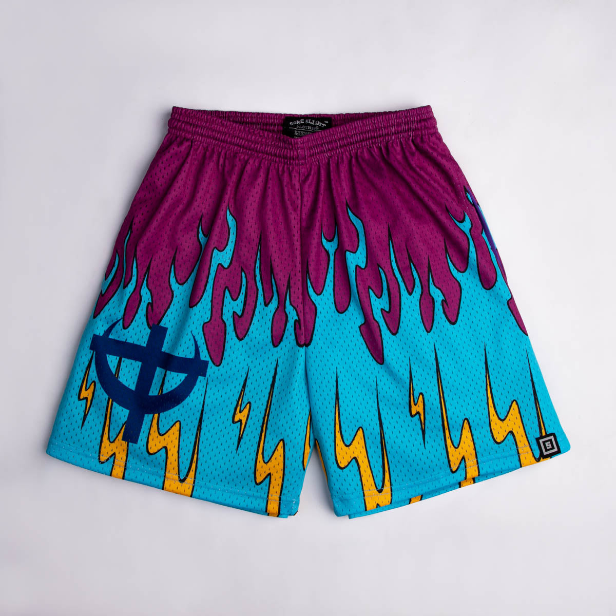 Pheonix anime mesh shorts with sublimated design