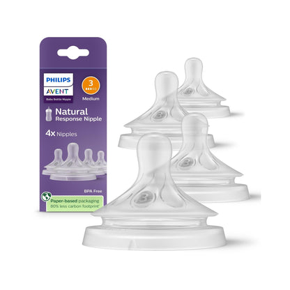 Philips Avent Natural Bottle Nipple 3 Holes - 3 Months+ | 2-PackBaby CareTorqelo.com