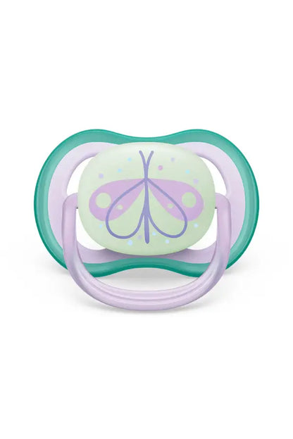 Philips Avent Ultra Air Nighttime Pacifier 0-6M 2-Pack by Beauty Care Bag
