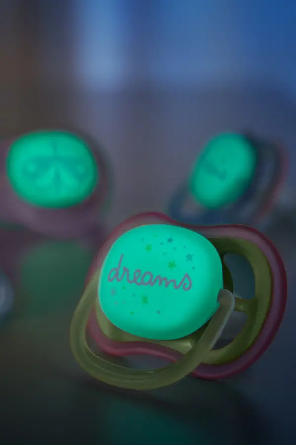 Philips Avent Ultra Air Nighttime Pacifier 0-6M 2-Pack by Beauty Care Bag