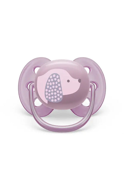 Philips Avent Ultra Soft Pacifier 6-18M 2-Pack (Orange & Purple) by Beauty Care Bag