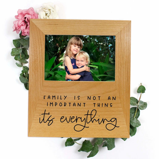 Photo frame Gift for Mom - Family Quote Wood Picture Frame Mother's Day Gift by Joyful Moose
