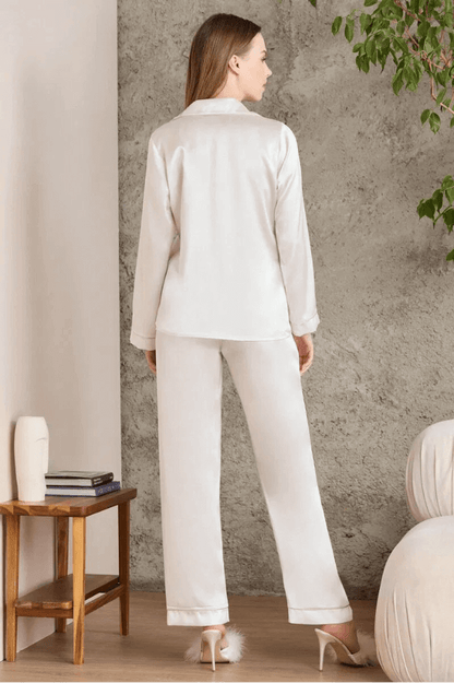 Pierre Cardin 1200 Women's Pajama Set in Ecru by Beauty Care Bag