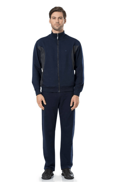 Pierre Cardin 7000 Men's Tracksuit Set Navy Blue by Beauty Care Bag