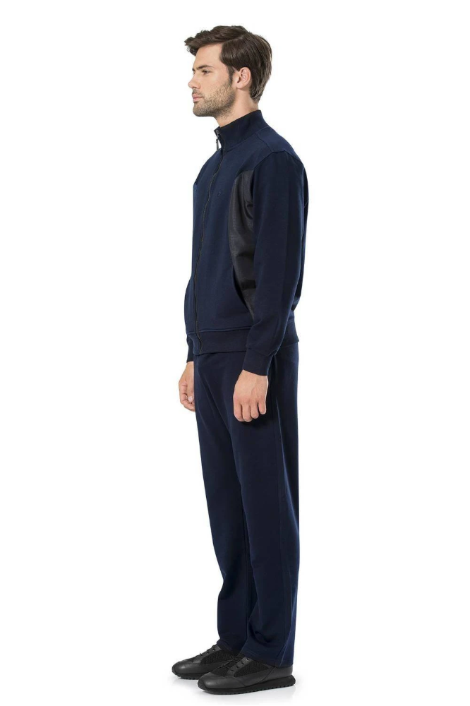 Pierre Cardin 7000 Men's Tracksuit Set Navy Blue by Beauty Care Bag