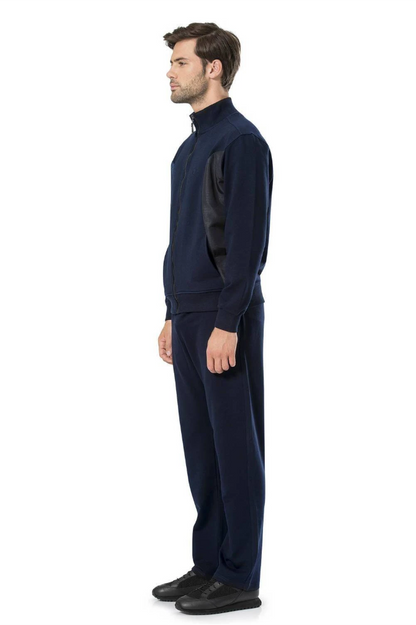 Pierre Cardin 7000 Men's Tracksuit Set Navy Blue by Beauty Care Bag