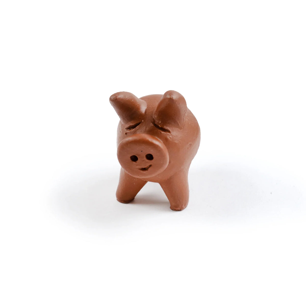 Lucky Three-Legged Terracotta Chanchito Pig by Rust & Cinder