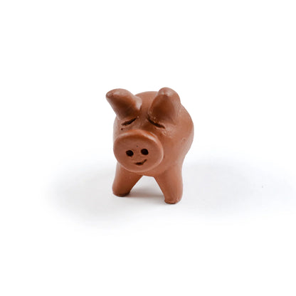 Lucky Three-Legged Terracotta Chanchito Pig by Rust & Cinder