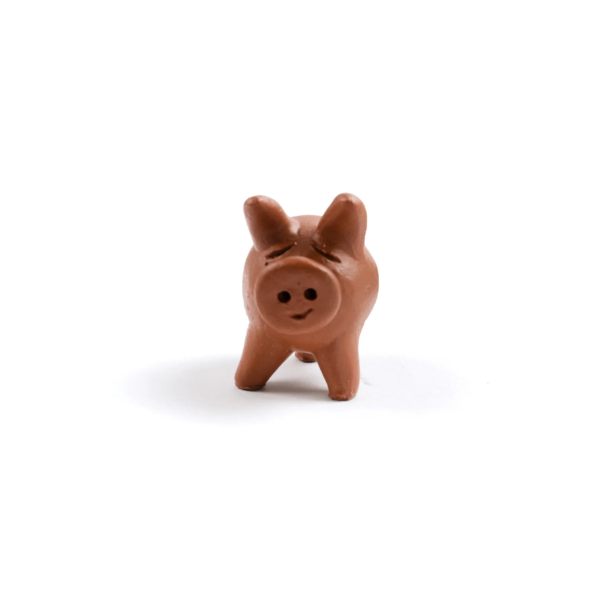 Lucky Three-Legged Terracotta Chanchito Pig by Rust & Cinder