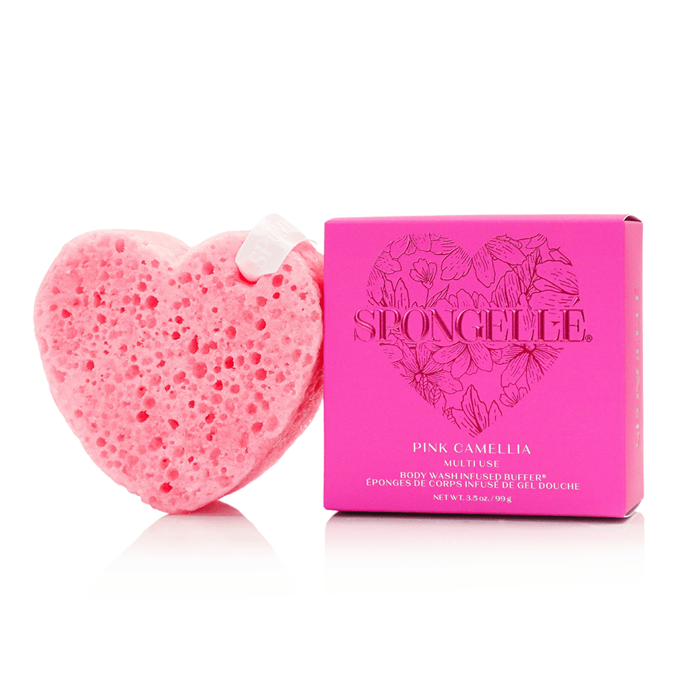 Pink Camellia | Heart BufferBody Wash Infused BufferTorqelo.com