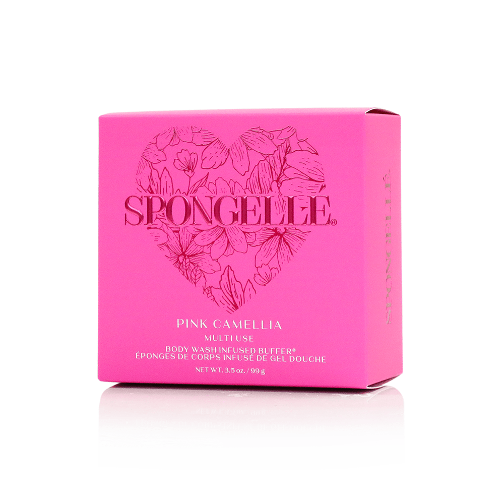 Pink Camellia | Heart BufferBody Wash Infused BufferTorqelo.com