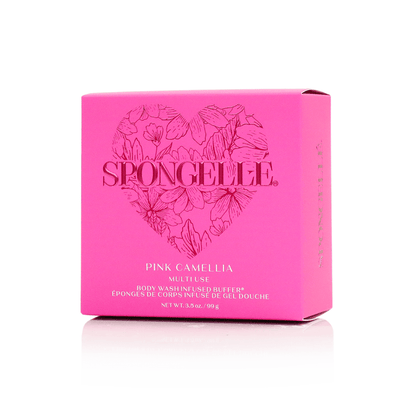Pink Camellia | Heart BufferBody Wash Infused BufferTorqelo.com