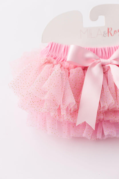 Pink & Gold Glitter Ruffle Tutu BloomerTutu BloomerTorqelo.com