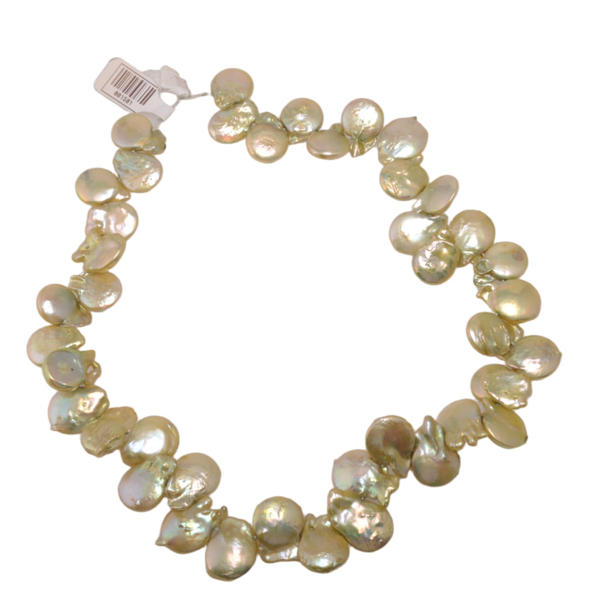 Lemon Keshi Freshwater Pearl Strand 17 Inches - Premium Coin Shape Pearls by Continental Bead Suppliers
