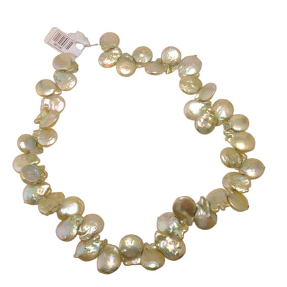 Lemon Keshi Freshwater Pearl Strand 17 Inches - Premium Coin Shape Pearls by Continental Bead Suppliers