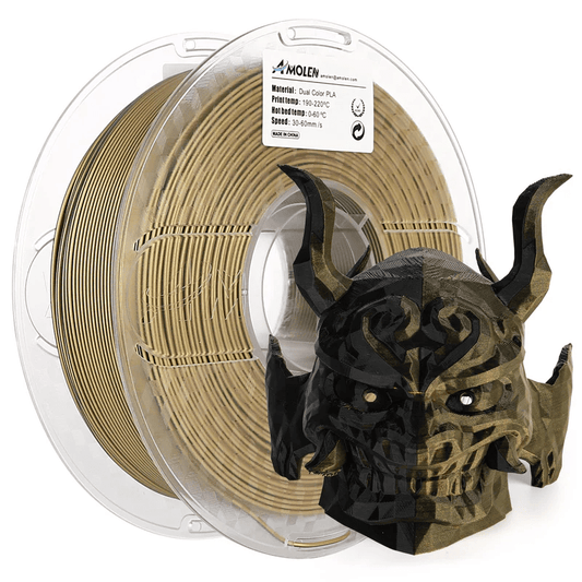 PLA Basic Dual Color-High Speed 1.75mm, 1 KGPLATorqelo.com