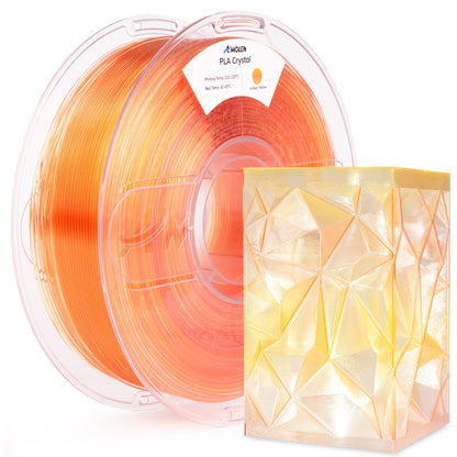 PLA Crystal-Transparent 1.75mm, 1KG/2.2LBPLATorqelo.com