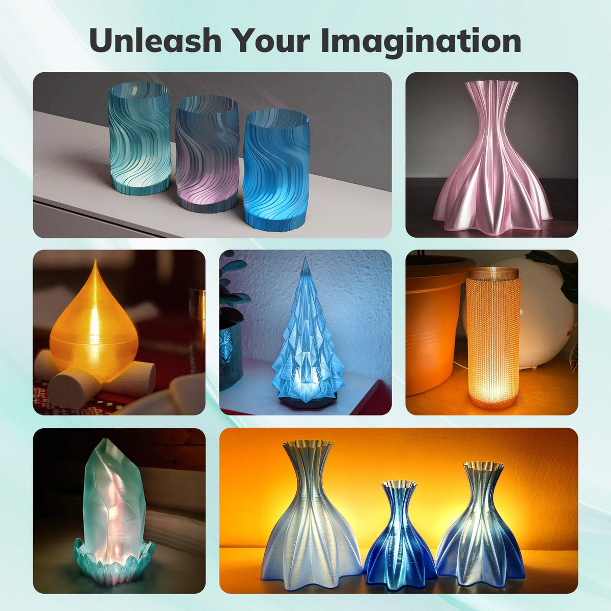 PLA Crystal-Transparent 1.75mm, 1KG/2.2LBPLATorqelo.com