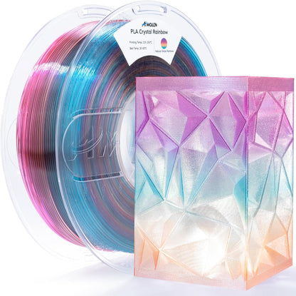 PLA Crystal-Transparent 1.75mm, 1KG/2.2LBPLATorqelo.com