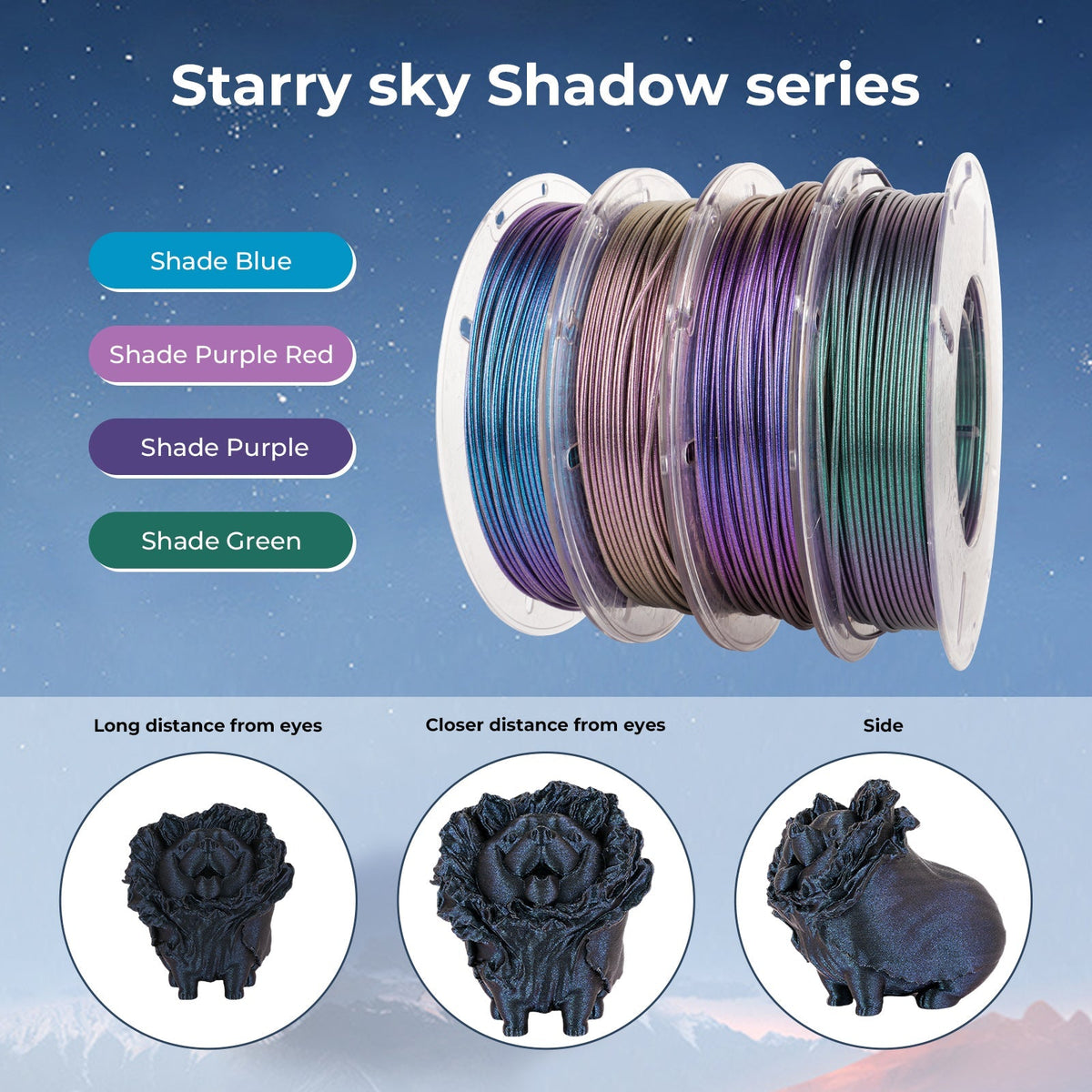 PLA Galaxy / Sparkle & Shiny Variety Pack (4x200g)PLATorqelo.com