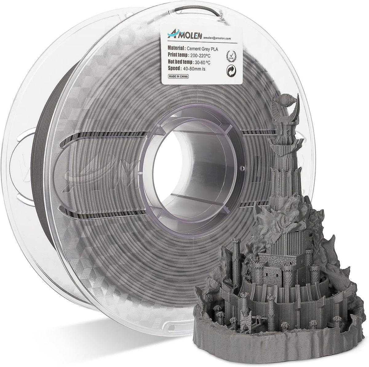 PLA Marble 1.75mm, 1KG/2.2LBPLATorqelo.com