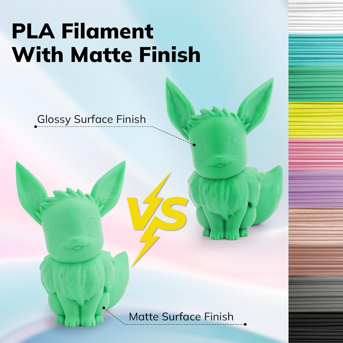PLA Matte Basic 1.75mm, 1KG/2.2LBPLATorqelo.com