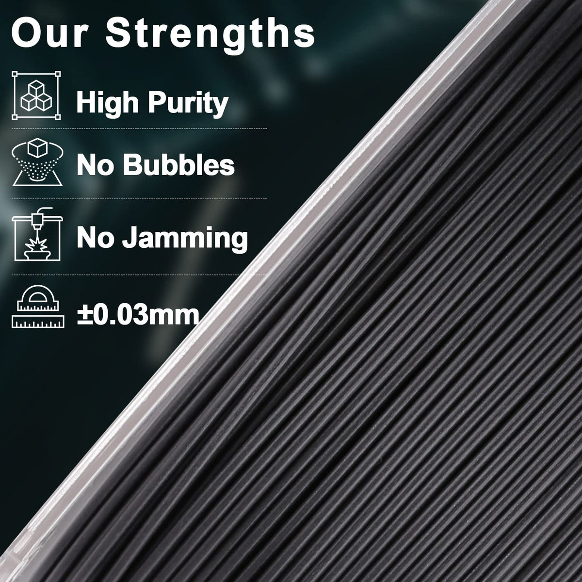 PLA Metal 1.75mm, 1KG/2.2LBPLATorqelo.com
