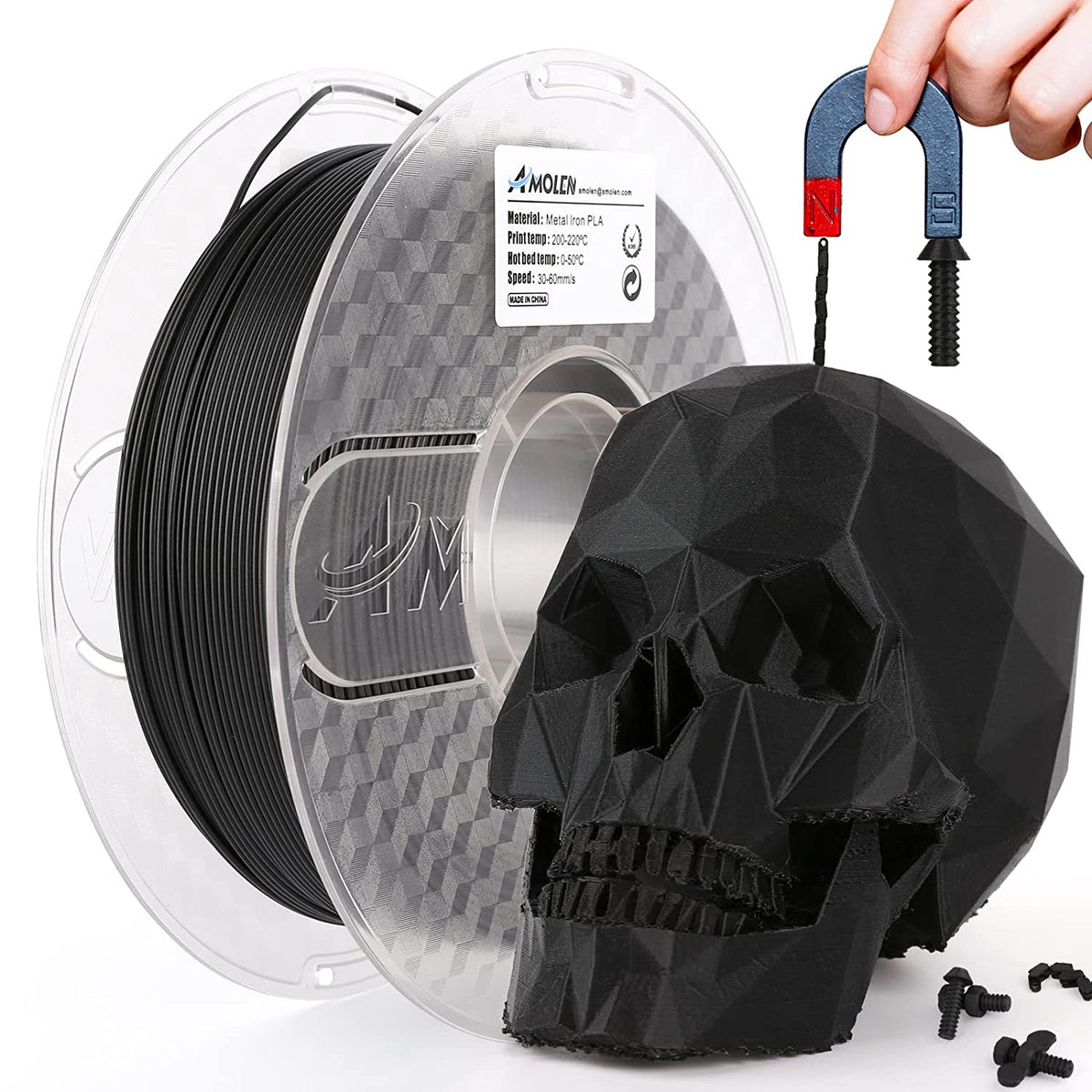 PLA Metal 1.75mm, 1KG/2.2LBPLATorqelo.com