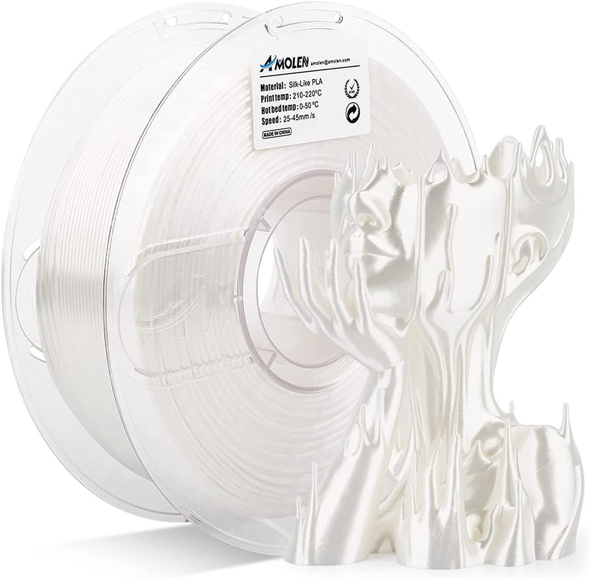 PLA Silk Basic 1.75mm, 1KG/2.2LBPLATorqelo.com