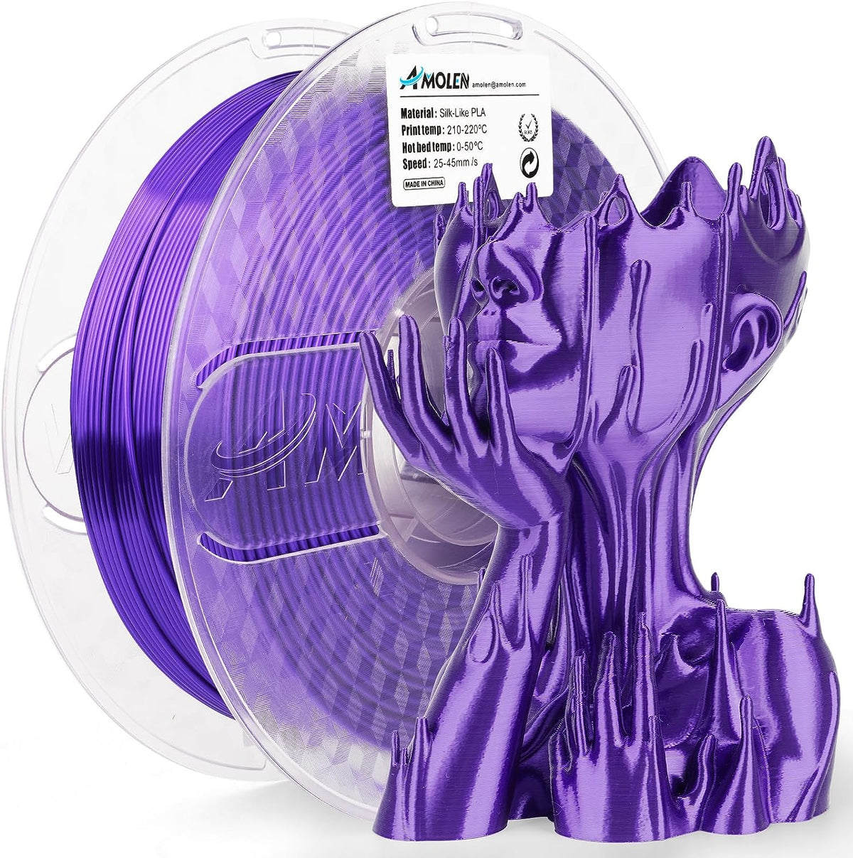 PLA Silk Basic 1.75mm, 1KG/2.2LBPLATorqelo.com